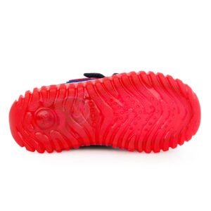 Geox B LIGHTYLOO B565ZB 000BC C4226 Παιδικό sneaker για αγόρι Superman με φωτάκια On/Off δερμάτινο Mπλε/Κόκκινο - Image 5