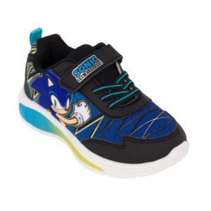 Modum SC000845 Παιδικό αθλητικό Sonic με φωτάκια για αγόρι σε συνθετικό δέρμα και ύφασμα Μαύρο - Image 2