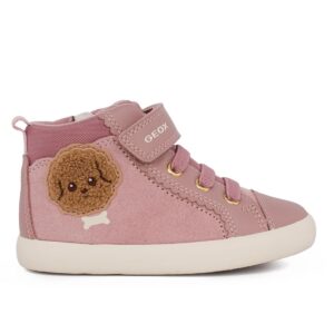 Geox B GISLI B561MB 022BC C8056 Α Παιδικό μποτάκι για κορίτσι δερμάτινο Ροζ