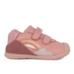 Biomecanics 251102-A193 Παιδικό sneaker για κορίτσι δερμάτινο Ροζ