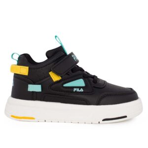 Fila MEMORY AYO 4 V 3YF53001-063 Παιδικό αθλητικό μποτάκι για αγόρι σε συνθετικό δέρμα Μαύρο