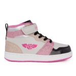 Lelli Kelly GAIA LKAA4416-NEGR Παιδικό μποτάκι για κορίτσι σε συνθετικό οικολογικό δέρμα Άσπρο/μαύρο