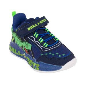 Bull boys T-REX DNAL5140 B00-BL01 Παιδικό αθλητικό με φωτάκια On/Off για αγόρι σε συνθετικό δέρμα και αδιαβροχοποιημένο ύφασμα Μπλέ/λάιμ - Image 2