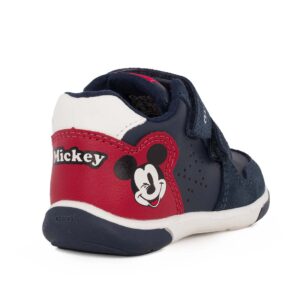 Geox B ZAPITO B B566CB 05422 C0735 Παιδικό ημίμποτο για αγόρι δερμάτινο Μπλέ/κόκκινο - Image 3