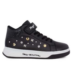 Primigi 8973311 Παιδικό μποτάκι για κορίτσι σε συνθετικό δέρμα Μαύρο