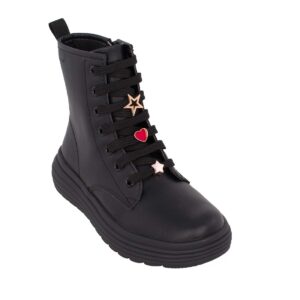 Geox J PHAOLAE G J26ETA 000BC C9999 B Παιδικό μποτάκι για κορίτσι δερμάτινο Μαύρο - Image 2