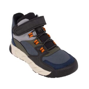 Gox J FLEXYPER PRO B ABX J56NBA 0ME22 C0033 B Παιδικό μποτάκι για αγόρι δερμάτινο Μαύρο/μπλέ/χακί - Image 2