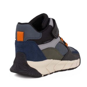 Gox J FLEXYPER PRO B ABX J56NBA 0ME22 C0033 B Παιδικό μποτάκι για αγόρι δερμάτινο Μαύρο/μπλέ/χακί - Image 3