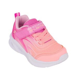 Skechers 303713N/PKMT Παιδικό αθλητικό με φωτάκια για κορίτσι σε συνθετικό δέρμα και ύφασμα Ροζ/λιλά/κοραλί - Image 2
