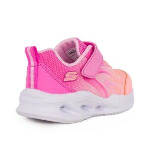 Skechers 303713N/PKMT Παιδικό αθλητικό με φωτάκια για κορίτσι σε συνθετικό δέρμα και ύφασμα Ροζ/λιλά/κοραλί - Image 3