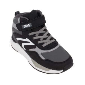 Primigi 8964244 Παιδικό μποτάκι για αγόρι σε συνθετικό οικολογικό δέρμα Μαύρο/γκρί - Image 2