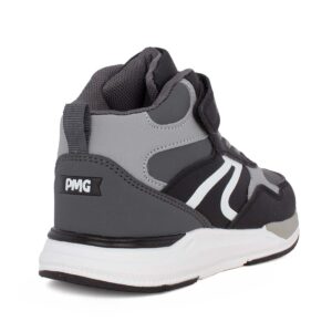 Primigi 8964244 Παιδικό μποτάκι για αγόρι σε συνθετικό οικολογικό δέρμα Μαύρο/γκρί - Image 3