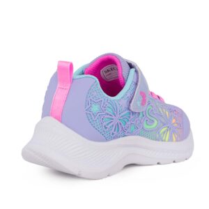 Skechers 303380L/LVMT Παιδικό αθλητικό για κορίτσι σε συνθετικό οικολογικό δέρμα Μώβ/multi - Image 3