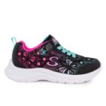 Skechers 303380L/BKMT Παιδικό αθλητικό για κορίτσι σε συνθετικό οικολογικό δέρμα Black/multi