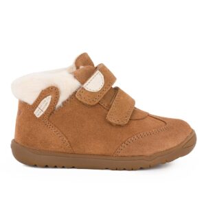 Geox B MACCHIA GIRL B B564PB 00022 C6627 Παιδικό μποτάκι για αγόρι δερμάτινο Κάμελ