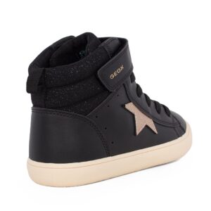Geox J GISLI GIRL C J564NC 054AS C9BB5 B Παιδικό μποτάκι για κορίτσι δερμάτινο Μαύρο - Image 3