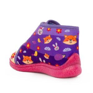 Mini Max VG-LULU-5 Παιδικά παντοφλάκια για κορίτσι σε ύφασμα Μωβ/Ροζ - Image 3