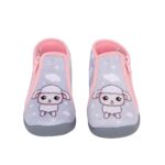 Comfy GRAF-SBPVT-1198 Παιδικό παντοφλάκι για κορίτσι σε ύφασμα Γκρι/Ροζ