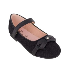Exe kids HS240320-40 Παιδική μπαλαρίνα για κορίτσι σε οικολογικό δέρμα Μαύρο - Image 2