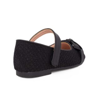 Exe kids HS240320-40 Παιδική μπαλαρίνα για κορίτσι σε οικολογικό δέρμα Μαύρο - Image 3