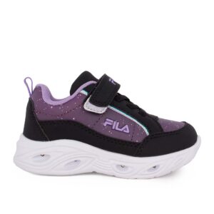 Fila Flash Gordon 6V 7AF53019-801 Παιδικό αθλητικό με φωτάκια για κορίτσι σε συνθετικό δέρμα Μωβ/Μαύρο