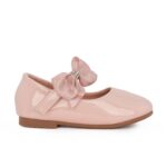 Exe kids HS240914-14 Παιδικό παπούτσι για κορίτσι Μπαλαρίνες σε λουστρίνι ροζ-ιριδίζον χρώμα