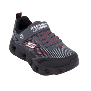 Skechers 400605L/BKCC Παιδικό αθλητικό με φωτάκια On/Off για αγόρι σε συνθετικό οικολογικό δέρμα Μαύρο - Image 2