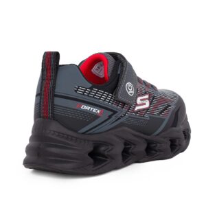 Skechers 400605L/BKCC Παιδικό αθλητικό με φωτάκια On/Off για αγόρι σε συνθετικό οικολογικό δέρμα Μαύρο - Image 3