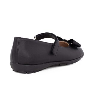 Ricco 1818 Παιδική μπαλαρίνα για κορίτσι δερμάτινη Μαύρο - Image 3