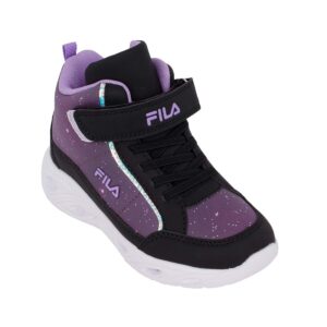 Fila MEMORY FLASH GORDON 6 V HIGH NANOBIONIC 3AF53003-801 παιδικό αθλητικό μποτάκι για κορίτσι με φωτάκια on/off σε συνθετικό δέρμα χρώμα Μαύρο/Μωβ - Image 2