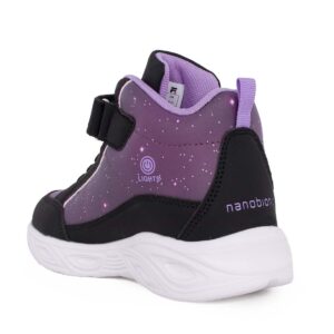 Fila MEMORY FLASH GORDON 6 V HIGH NANOBIONIC 3AF53003-801 παιδικό αθλητικό μποτάκι για κορίτσι με φωτάκια on/off σε συνθετικό δέρμα χρώμα Μαύρο/Μωβ - Image 3