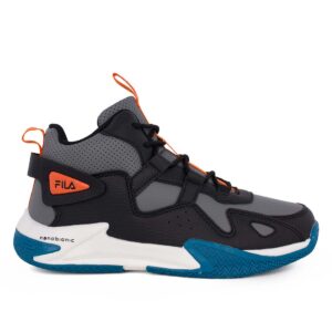 Fila MEMORY PICK 3 NANOBIONIC LACE 3AF53006-035 Εφηβικό αθλητικό μποτάκι για αγόρι σε συνθετικό δέρμα Μαύρο/Γκρι