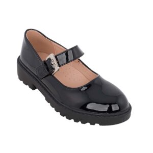 Alegria shoes 122504W Παιδική μπαρέτα ανατομική σε συνθετικό υλικό σε λουστρίν Μαύρο - Image 2