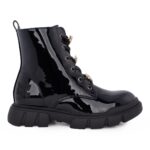 Lelli Kelly LKHH5314 AVR-NE01 GEMMA Παιδικό μποτάκι για κορίτσι σε οικολογικό δέρμα Λουστρίν Μαύρο