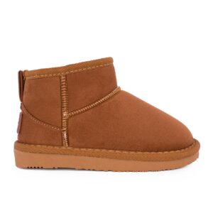 Conguitos OSSH140111-TAN-1 Παιδικό μποτάκι unisex σε συνθετικό δέρμα και γούνα Ταμπά