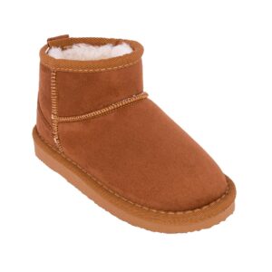 Conguitos OSSH140111-TAN-1 Παιδικό μποτάκι unisex σε συνθετικό δέρμα και γούνα Ταμπά - Image 2