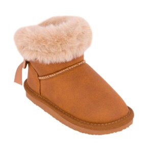 Conguitos OSSH140125-ΤΑΝ Παιδικό μποτάκι για κορίτσι σε συνθετικό δέρμα και γούνα Ταμπά - Image 2