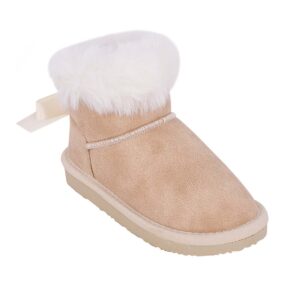 Conguitos OSSH140125-BEIG Παιδικό μποτάκι για κορίτσι σε συνθετικό δέρμα και γούνα Μπεζ - Image 2