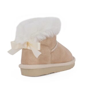 Conguitos OSSH140125-BEIG Παιδικό μποτάκι για κορίτσι σε συνθετικό δέρμα και γούνα Μπεζ - Image 3