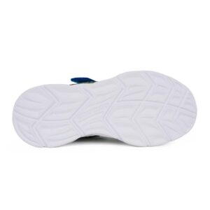 Skechers 400590L/BBLM Παιδικό αθλητικό με φωτάκια On/Off για αγόρι σε συνθετικό υλικό και αδιαβροχοποιημένο ύφασμα Μαύρο/Μπλε/Λάιμ - Image 6