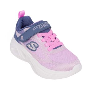 Skechers 303729L/GYPK Παιδικό αθλητικό με φωτάκια On/Off για κορίτσι σε συνθετικό υλικό και αδιαβροχοποιημένο ύφασμα Ροζ/Γκρι - Image 2