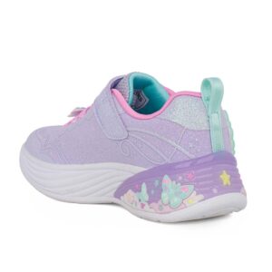 Skechers 303065L/LVMT Παιδικό αθλητικό με φωτάκια On/Off για κορίτσι σε συνθετικό υλικό και αδιαβροχοποιημένο ύφασμα Λιλά/Πεταλούδες - Image 3