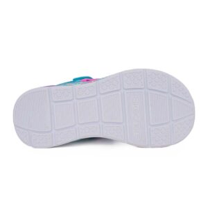 Skechers 303108L/BLMT Παιδικό αθλητικό πέδιλο με φωτάκια για κορίτσι σε ύφασμα Γαλάζιο/Γοργόνες - Image 4