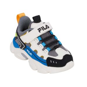 Fila MEMORY SPINEL 3V 7YF33002-312 Παιδικό αθλητικό για αγόρι σε συνθετικό δέρμα και ύφασμα χρώμα Λευκό/Μπλε/Γκρι/Μαύρο - Image 2