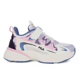 Fila SPACE 4 MEMORY VELCRO 3YF61001-132 Παιδικό αθλητικό για κορίτσι σε συνθετικό υλικό και ύφασμα Άσπρο/Ροζ/Μπλε
