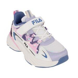 Fila SPACE 4 MEMORY VELCRO 3YF61001-132 Παιδικό αθλητικό για κορίτσι σε συνθετικό υλικό και ύφασμα Άσπρο/Ροζ/Μπλε - Image 2