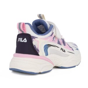 Fila SPACE 4 MEMORY VELCRO 3YF61001-132 Παιδικό αθλητικό για κορίτσι σε συνθετικό υλικό και ύφασμα Άσπρο/Ροζ/Μπλε - Image 3