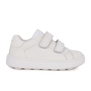 Geox B MINICUB B656TA 08554 C1000 Β Παιδικό sneaker unisex σε οικολογικό δέρμα Λευκό