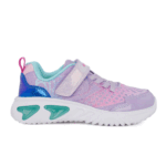 Geox J ASSISTER J65E9A 0ASPV C8888 Β Παιδικό αθλητικό με φωτάκια On/Off για κορίτσι σε συνθετικό υλικό και ύφασμα Λιλά