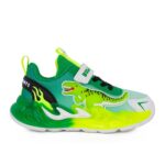 Bull Boys DNAL5117-VE01 JURASSIC REX Παιδικό αθλητικό για αγόρι με φωτάκια On/Off σε ύφασμα και συνθετικό υλικό Πράσινο/Κίτρινο